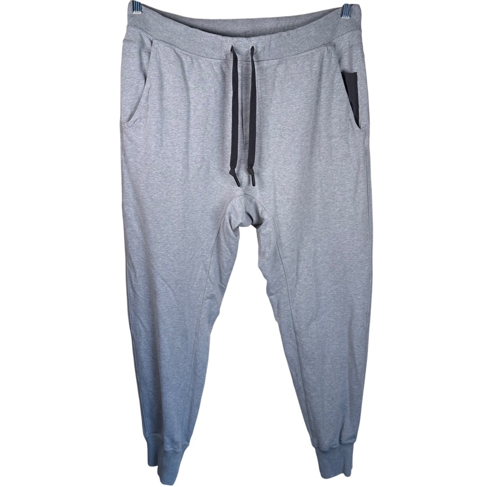 Lululemon City Sweat Joggers Men XL Grey Heathered Tapered Activewear Athleisure